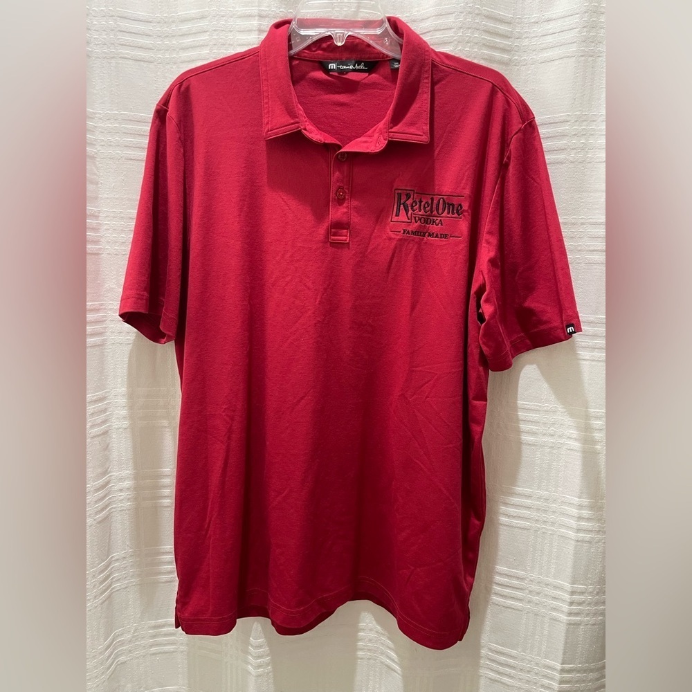 Travis Matthew golf polo kettle one vodka red XXL